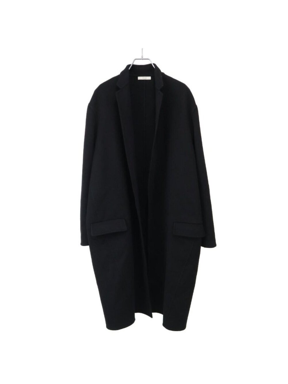 Celine by Phoebe Philo Egg Crombie Cashmere Double Face Coat 2 Black 38